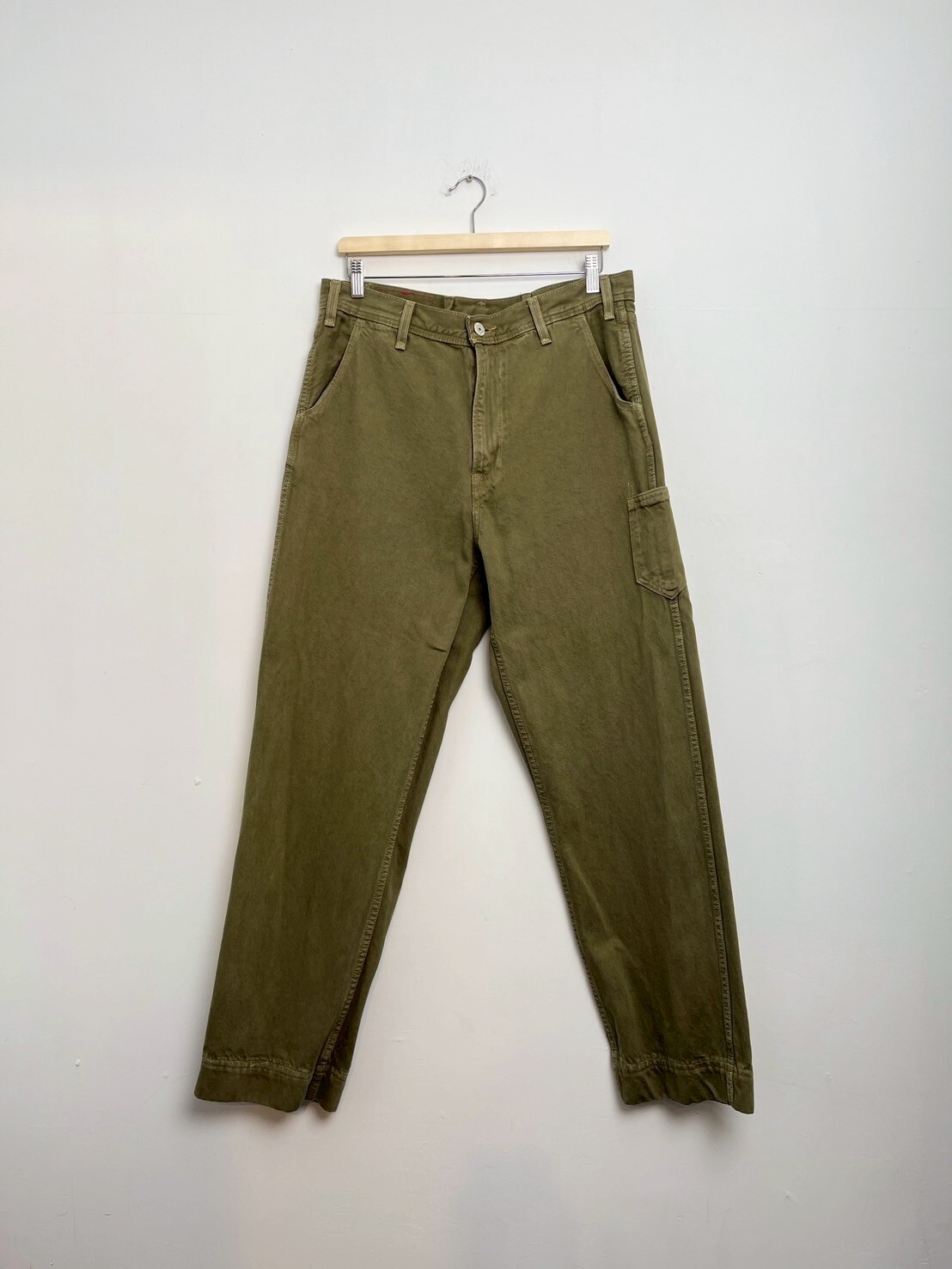 Levis Red Positively Superior 505 Utility Green Jeans SIZE W34