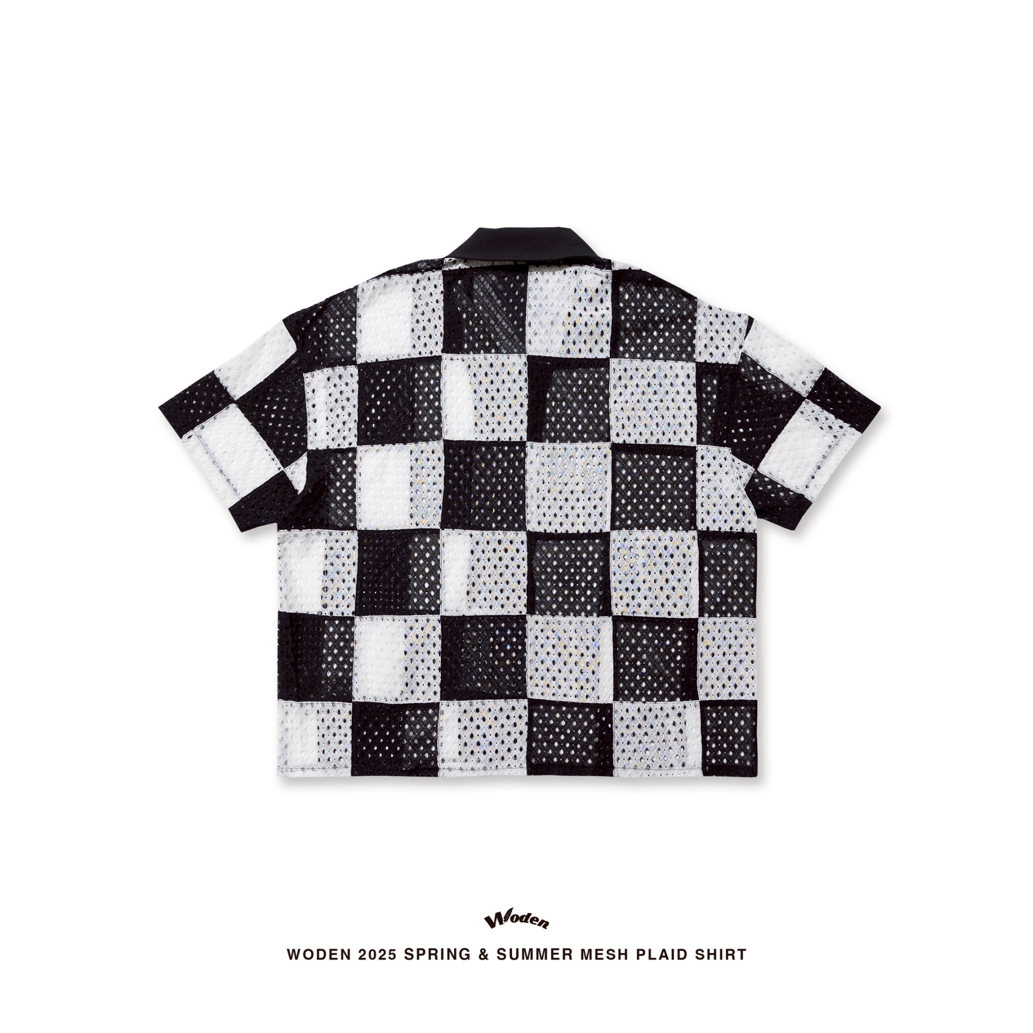 WODEN 2025 Spring & Summer Mesh Plaid Shirt
