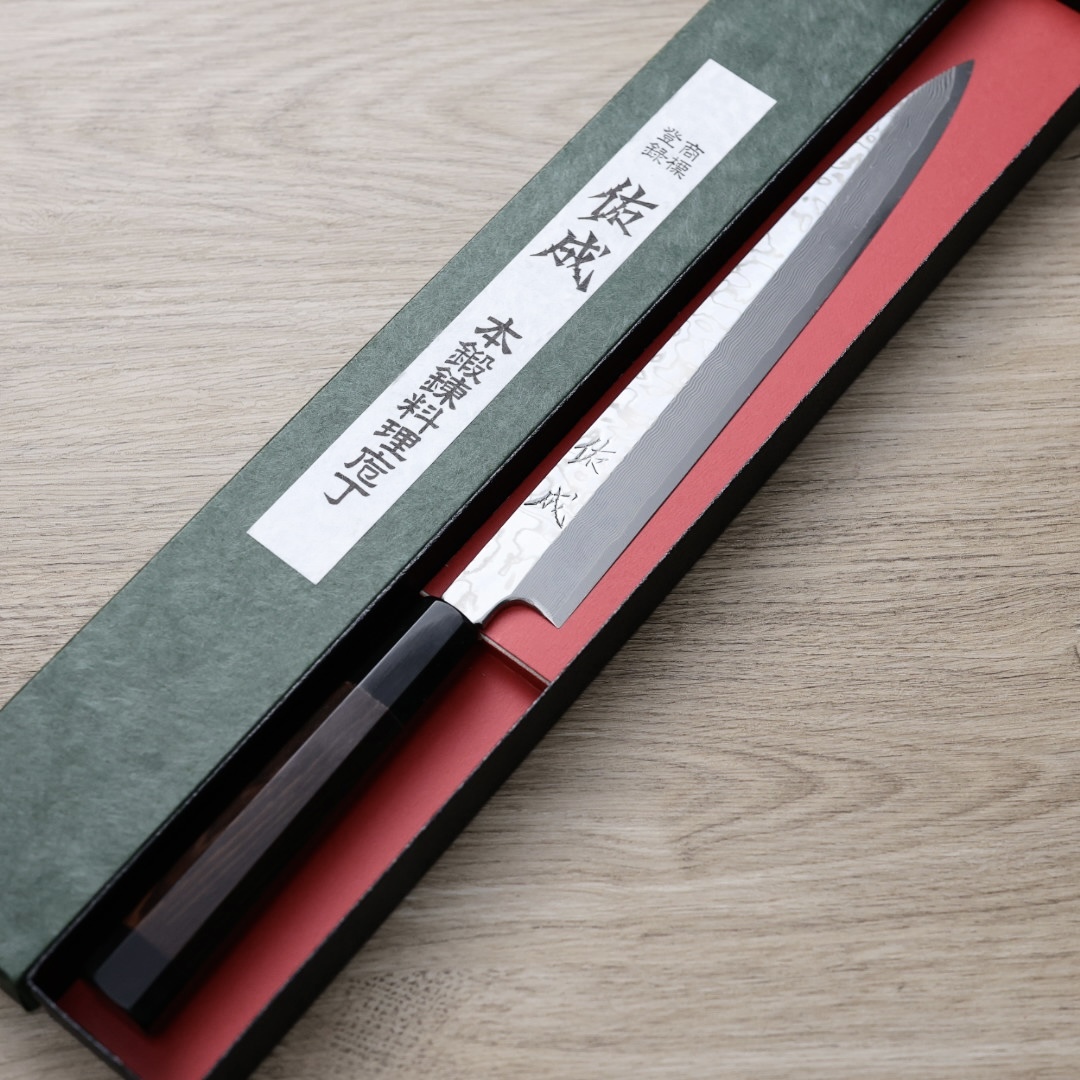 佑成 柳刃 240mm SRS13粉末鋼 大馬士革