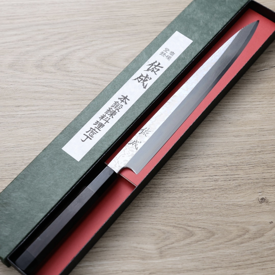 佑成 柳刃 270mm SRS13粉末鋼 大馬士革