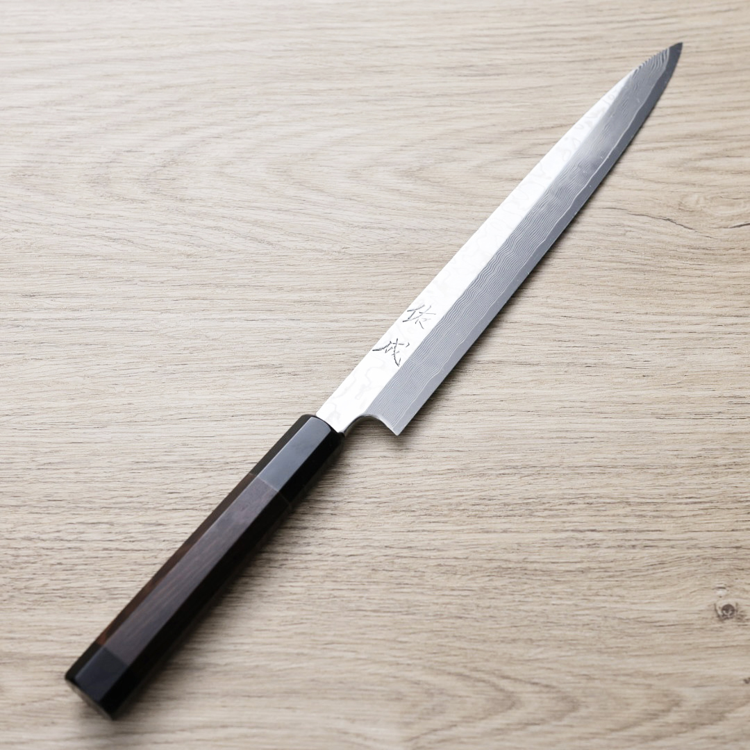 佑成 柳刃 240mm SRS13粉末鋼 大馬士革