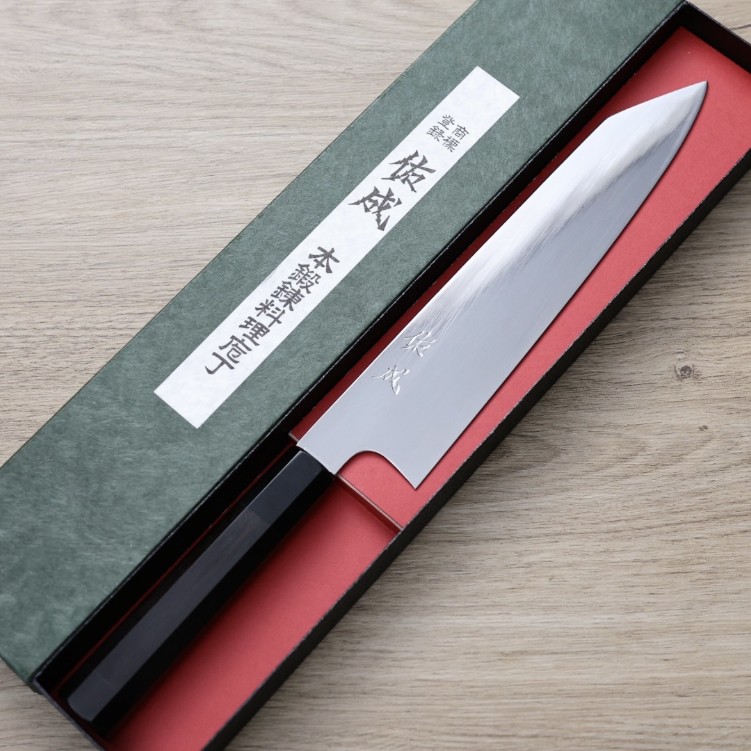 佑成牛刀240mm 白二水本燒