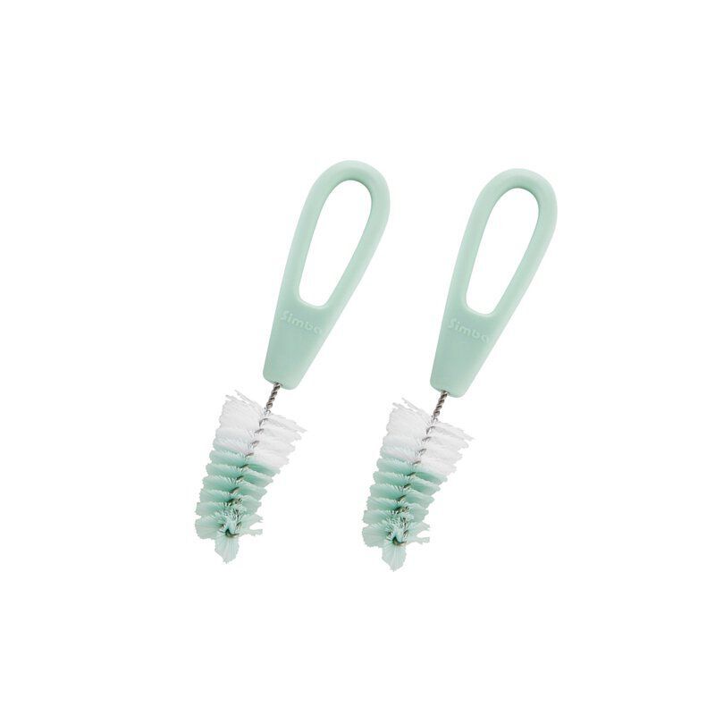 Simba - 尼龍奶嘴刷(2入)-粉綠