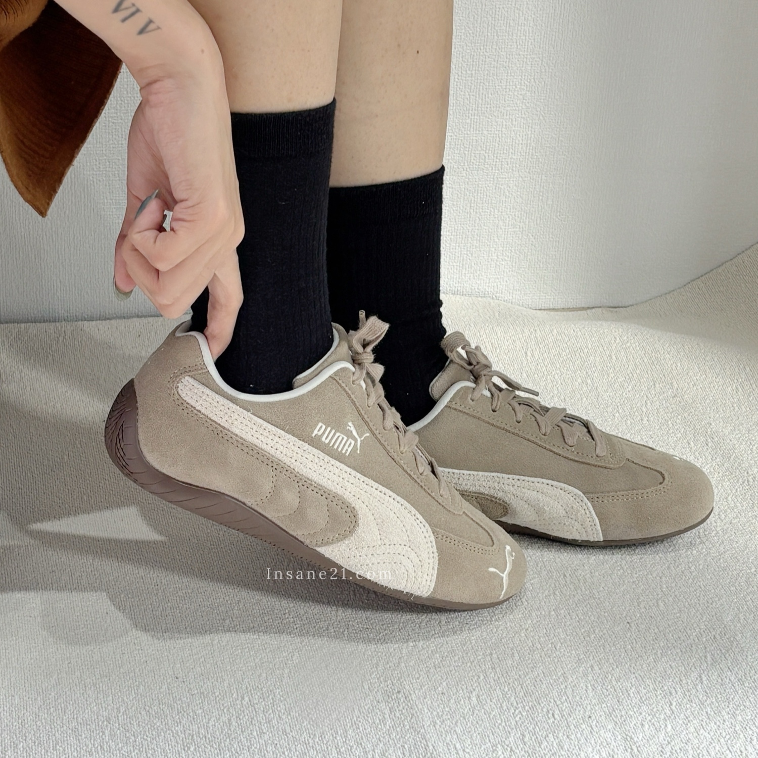 PUMA SPEEDCAT ELEVATE 奶茶棕 拿鐵 賽車鞋 薄底 休閒鞋 女鞋 403619-02