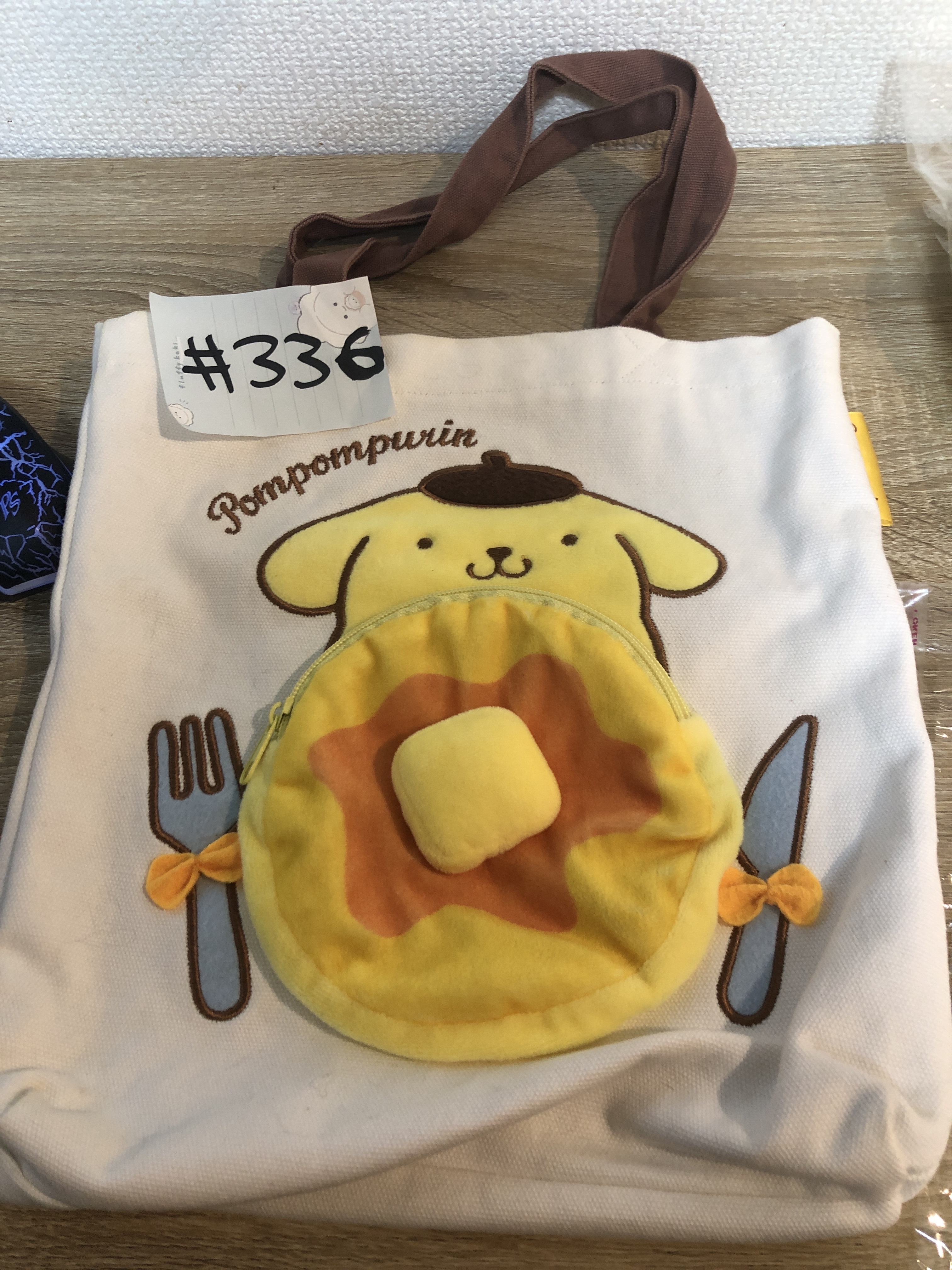 Sanrio 布甸狗 收納袋 瑕 #336