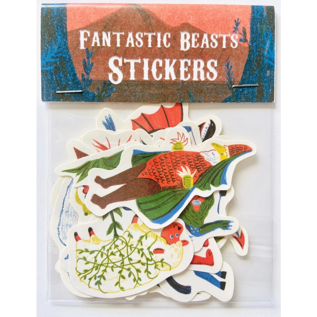奇幻生物/防水貼紙組/12枚不重複