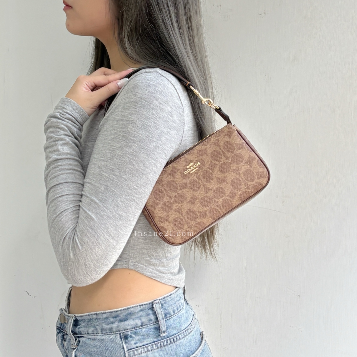 COACH NOLITA 19 SIG CANVAS 手提包 迷你 肩背包 兩用 老花 蔻馳 代購