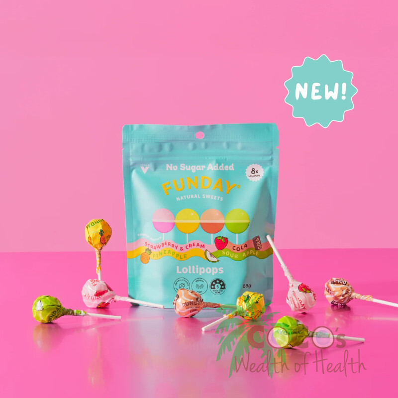 Funday 天然無添加糖棒棒糖1包 11gx8