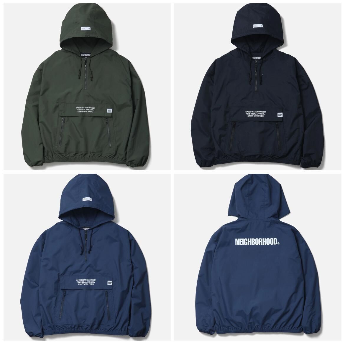 現貨|NEIGHBORHOOD  ANORAK JACKET 252TSNH-JKM05