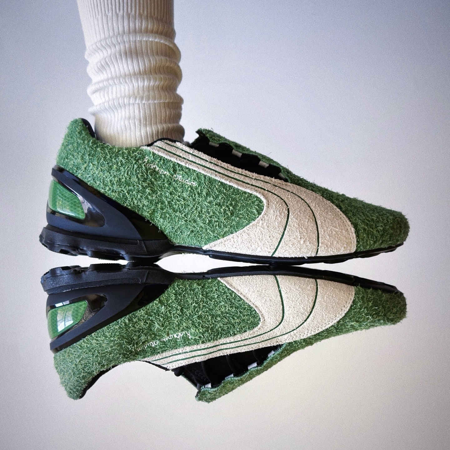 PUMA x KIDSUPER STUDIOS 草綠 白綠 麂皮 絨面 襪套 休閒 復古 403848-01