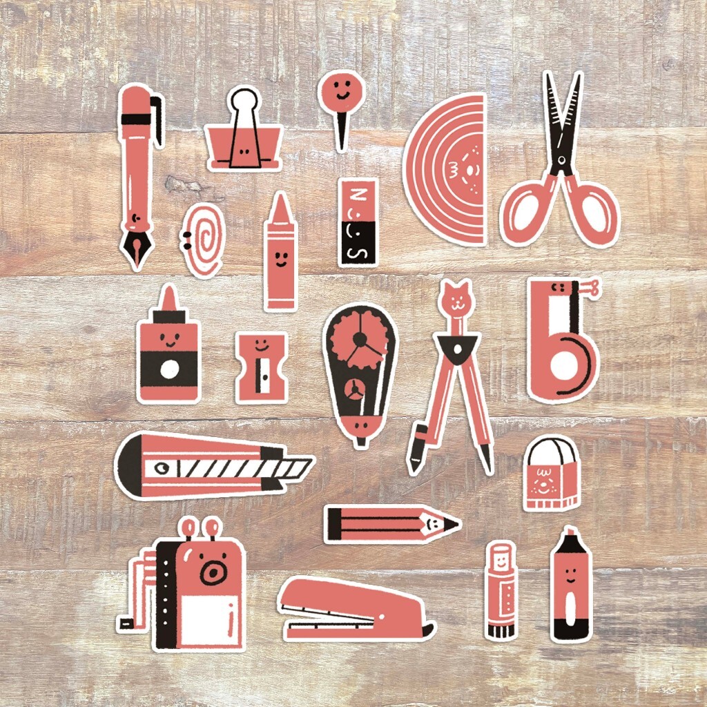 貓咪文具/貓咪防水貼紙包/20枚不重複