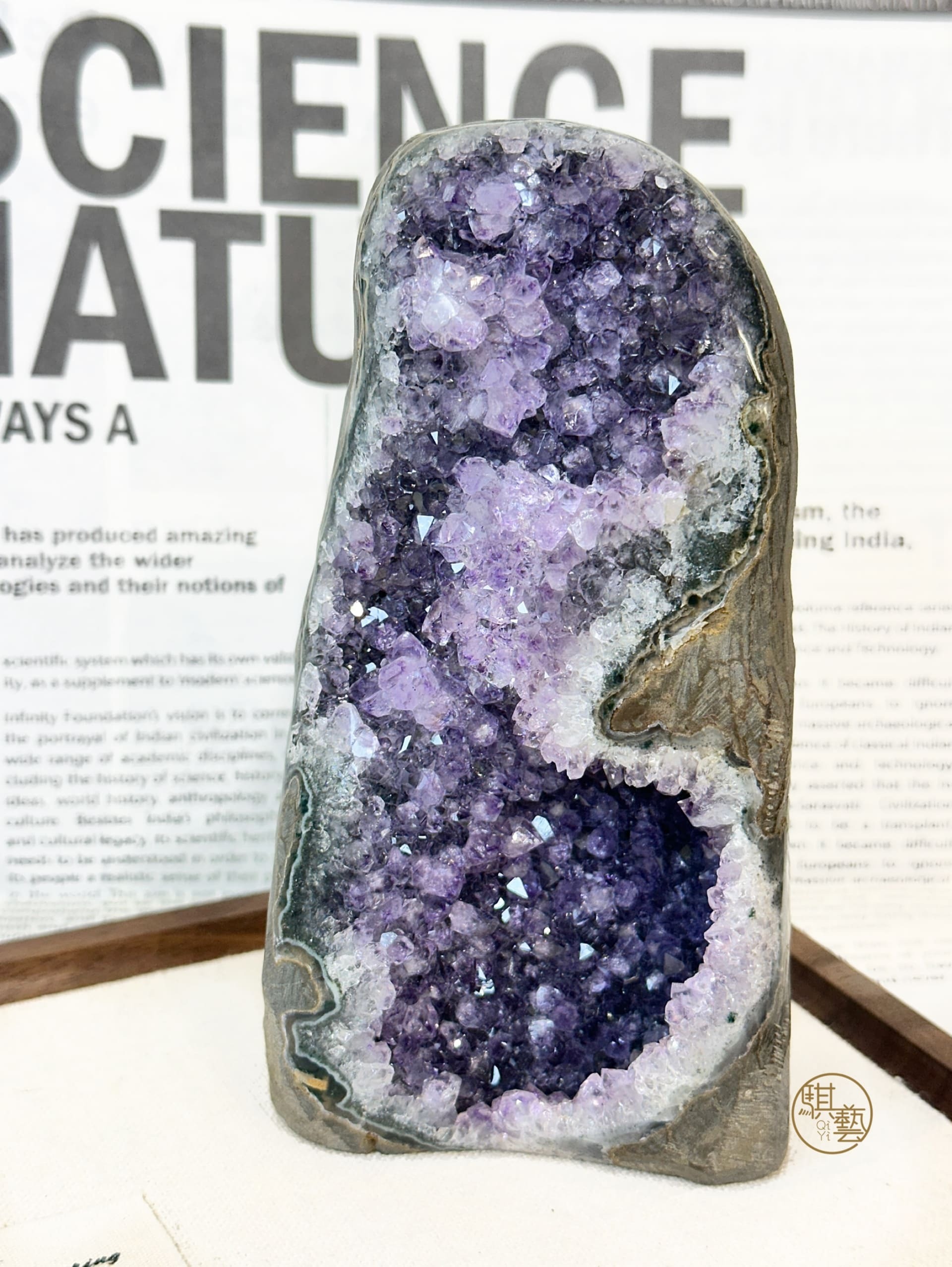 紫晶鎮｜能量聚財化煞水晶鎮宅擺件