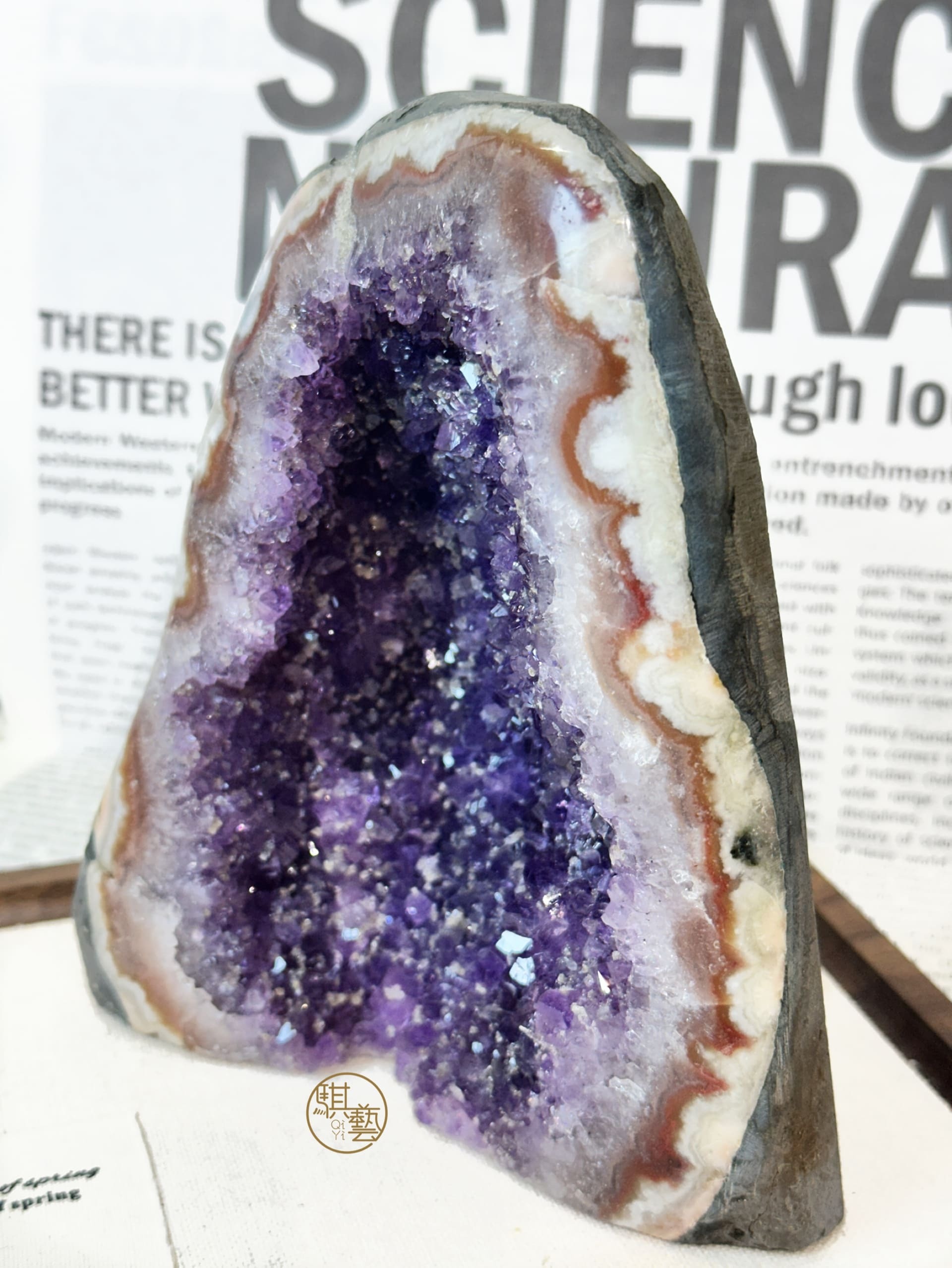 紫晶鎮×瑪瑙共生｜鎮宅招財化煞聚氣擺件