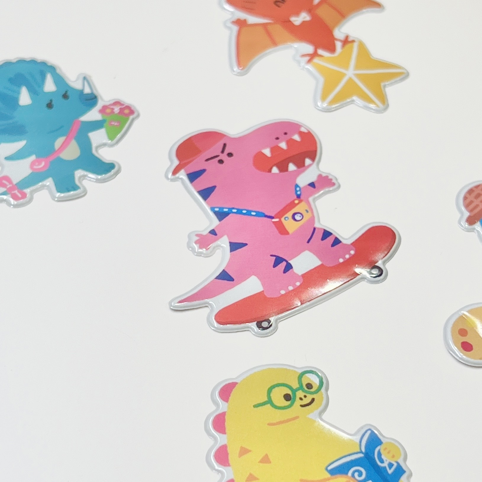 恐龍好朋友/泡泡貼紙/繪本《星期天，你要去哪裡玩？》周邊商品