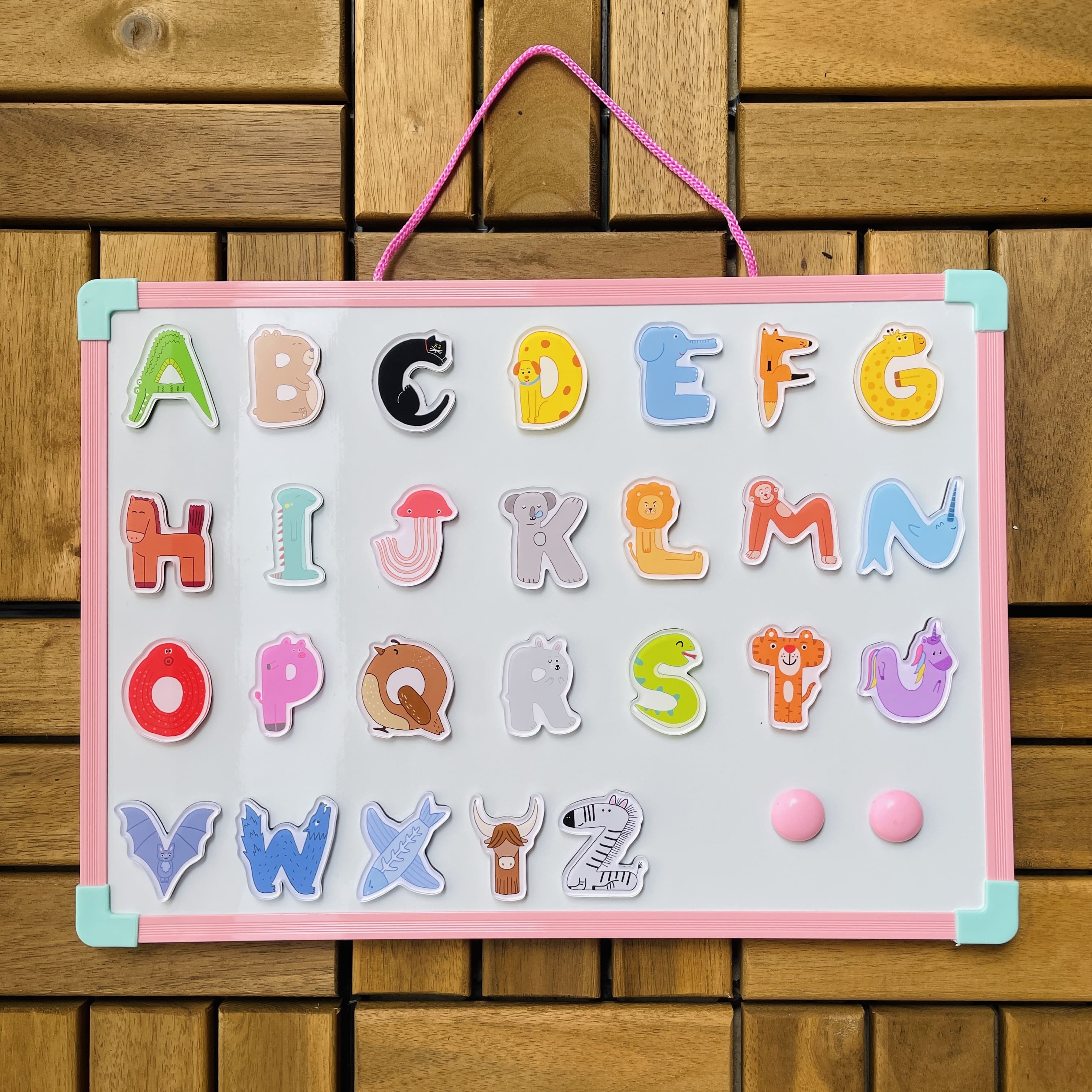 咚東牌英文字母/壓克力磁鐵套組/共26枚