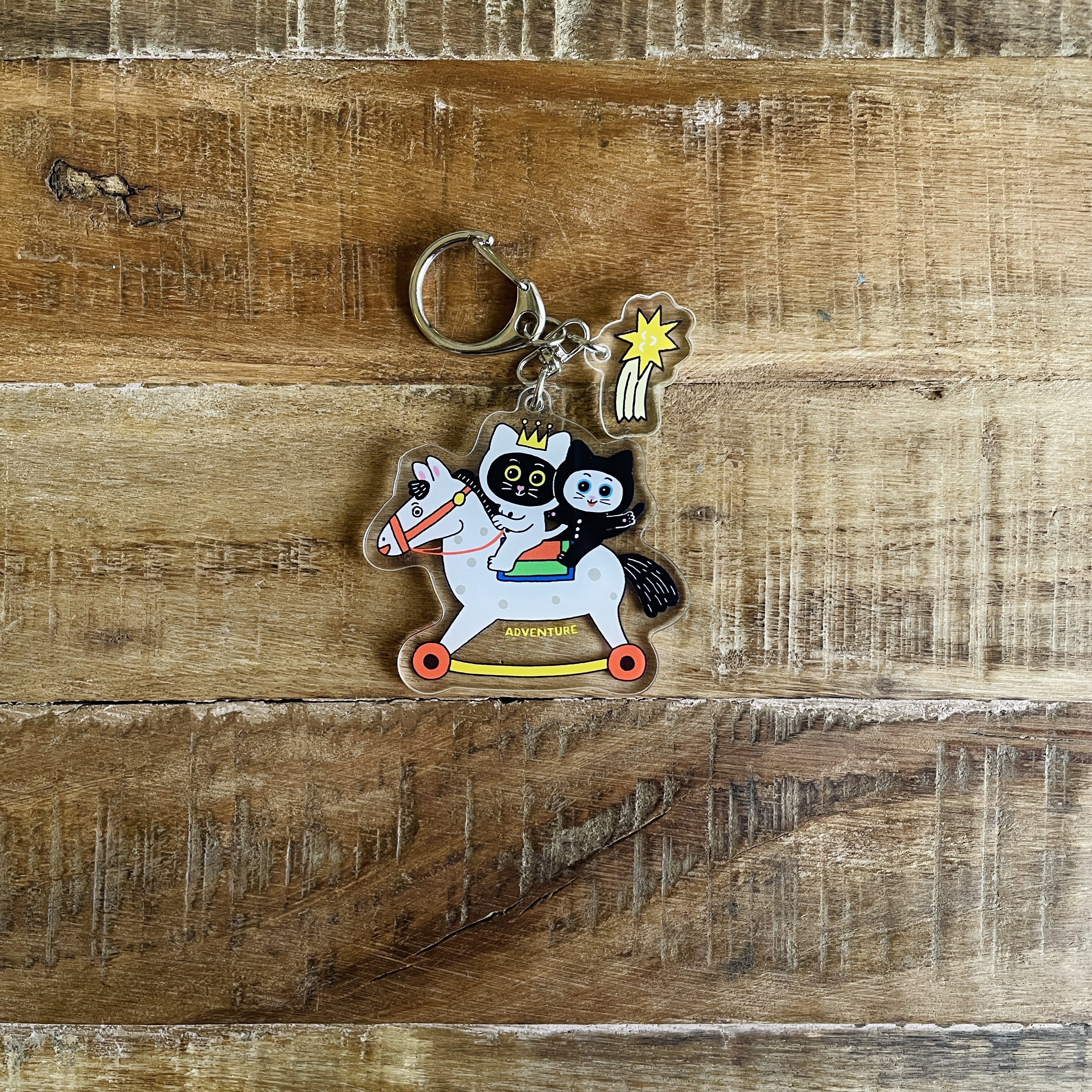 乒乒乓乓身騎白馬/壓克力鑰匙圈/咚東宇宙系列