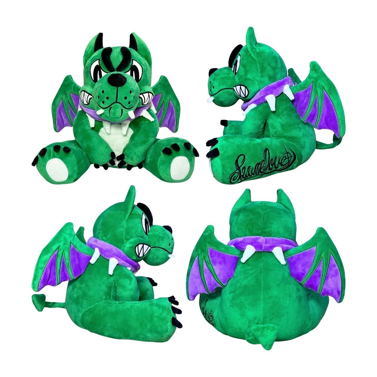 Slime Love X MADDOG 限量聯名 刺繡刺青 惡魔綠狗娃娃 E04 Slime Tattoo Demon Baby Doll