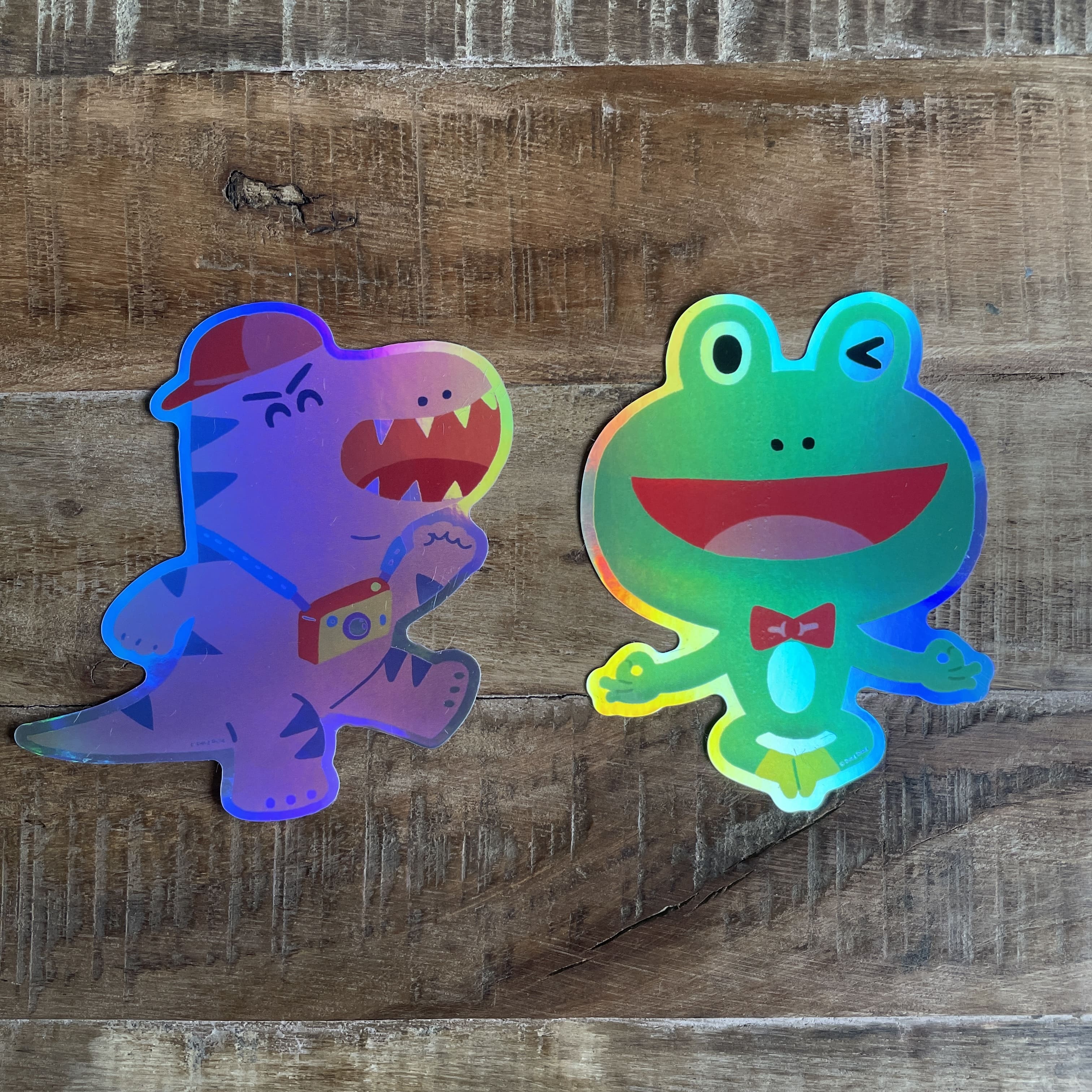 小暴與小呱/雷射貼紙/繪本角色貼紙