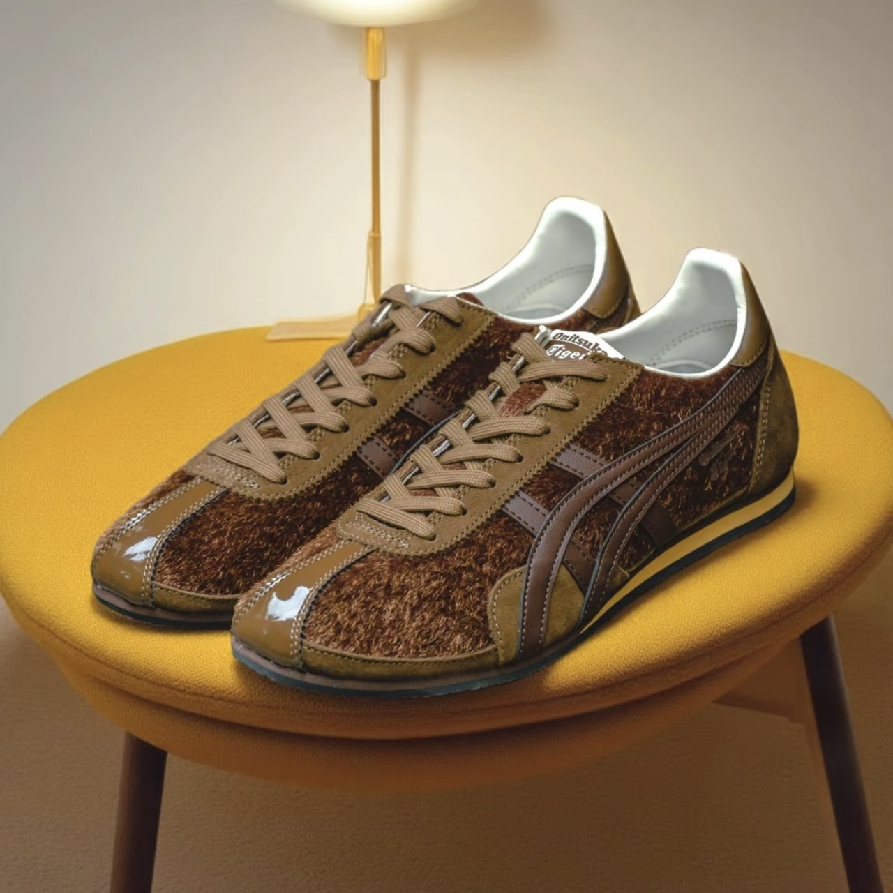☆虎馬☆ ONITSUKA TIGER 鬼塚虎RUNSPARK 咖啡可可棕摩卡馬鬃毛復古休閒1183C5