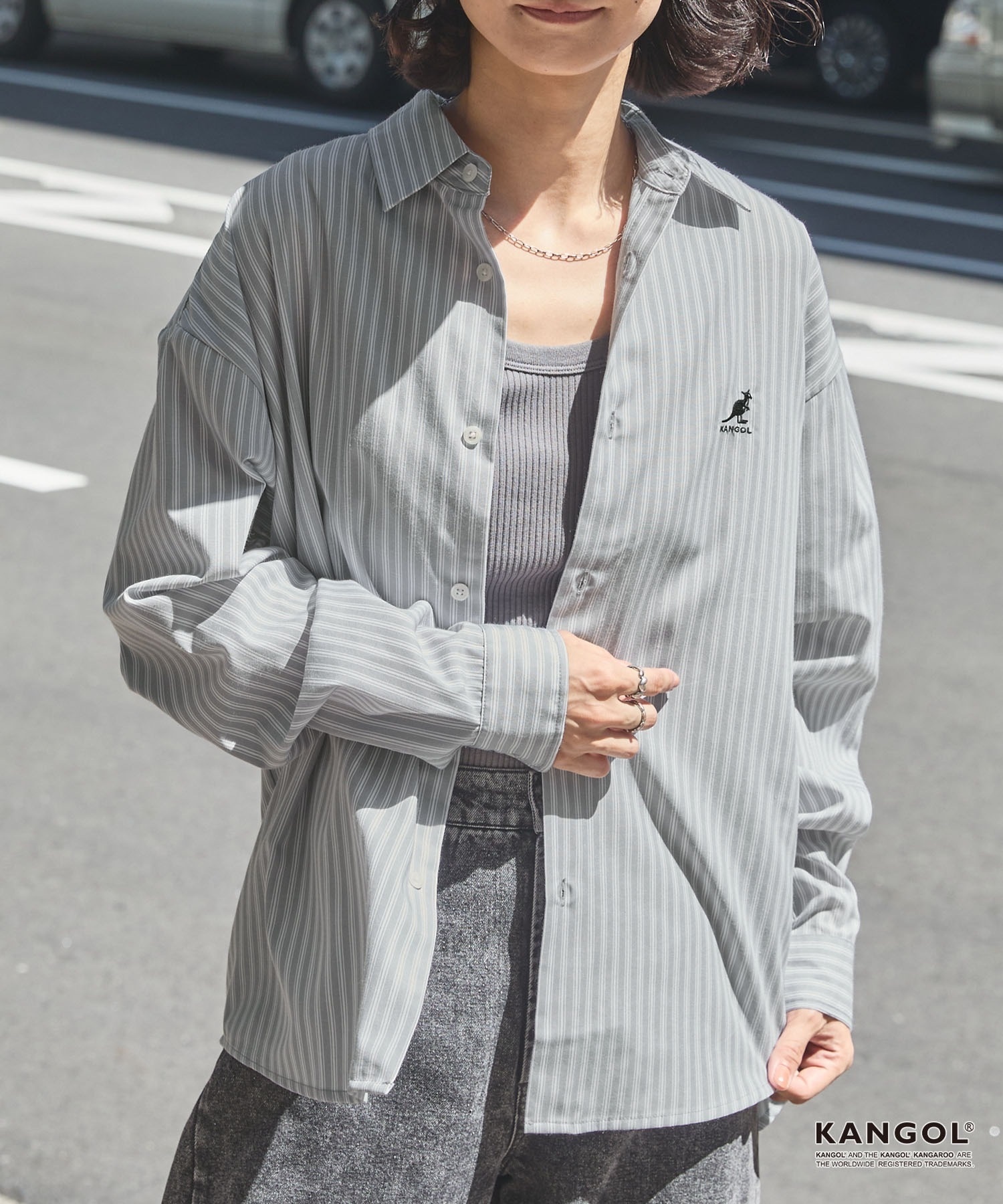 [現貨] KANGOL / Long Sleeve Shirt