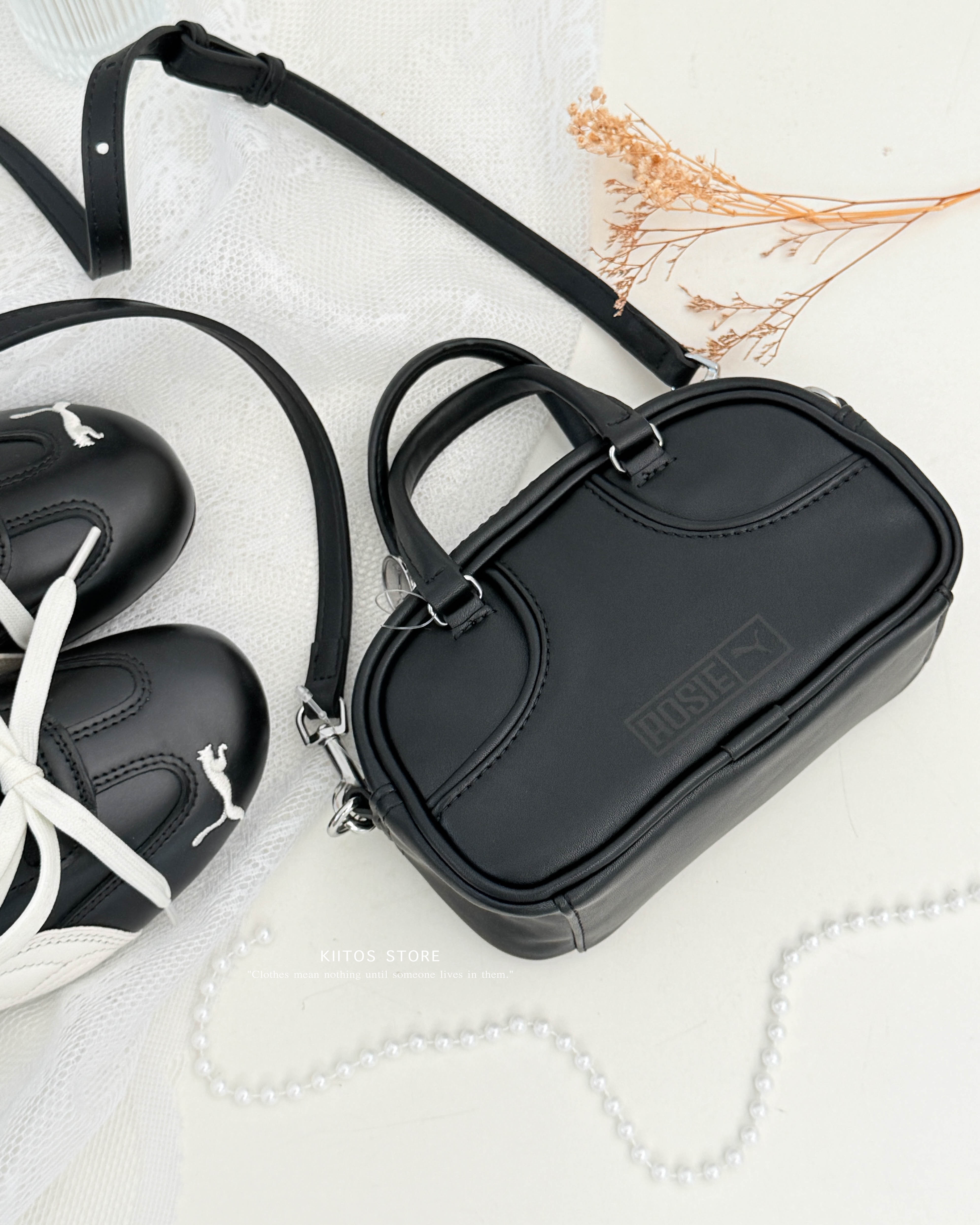 【預購 】 Rosé x PUMA MICRO 黑 Rosé朴彩英聯名 側背 肩背 手提小包 09192701 Roséballet