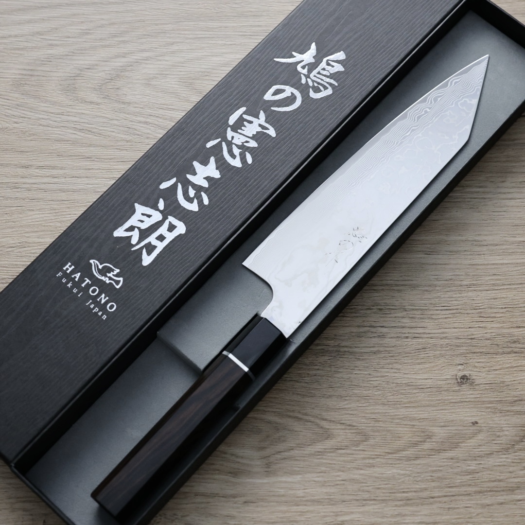 鳩野憲志朗 牛刀 210mm SG Strix鋼 大馬士革