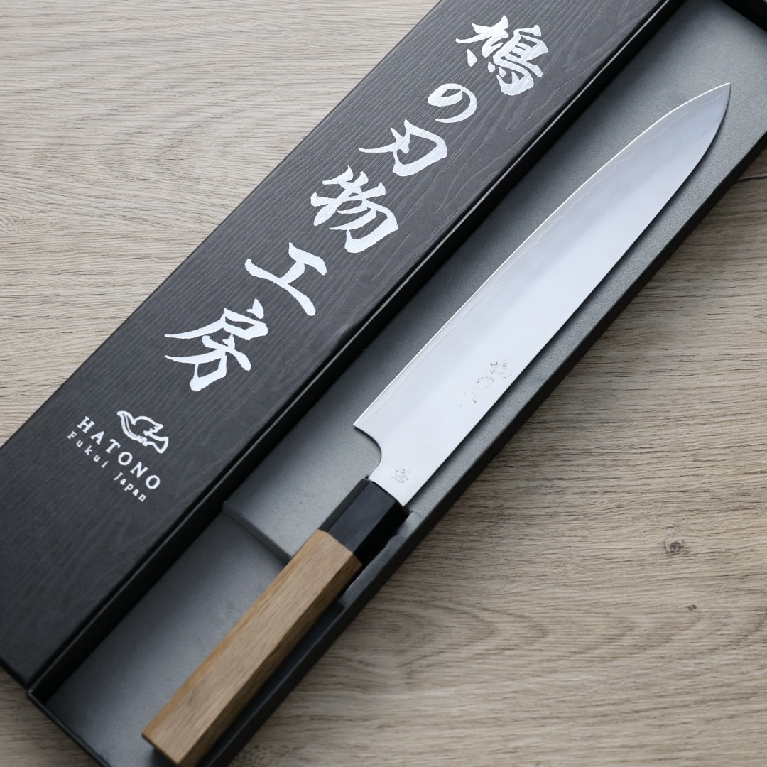 鳩野憲志朗 筋引 240mm ZDP189鋼 鏡面