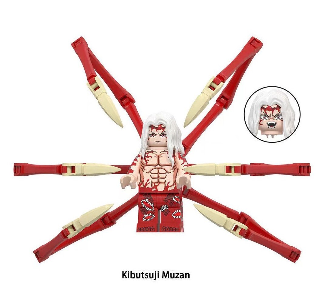 Demon Slayer Kibutsuji Muzan Custom Minifigures Fit Lego WM6163 WM2564