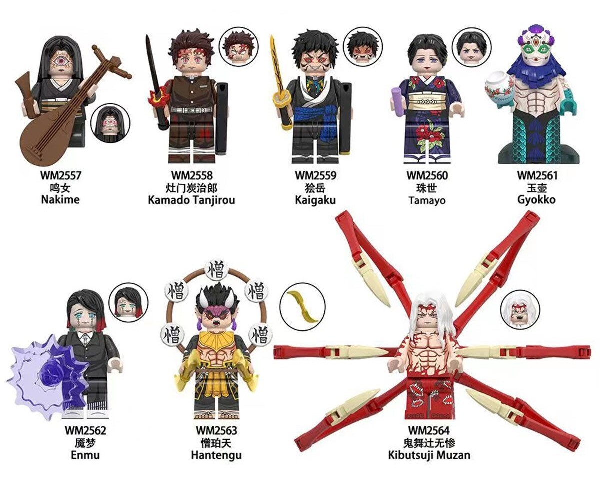 Demon Slayer Custom Minifigures Set Fit Lego WM6163