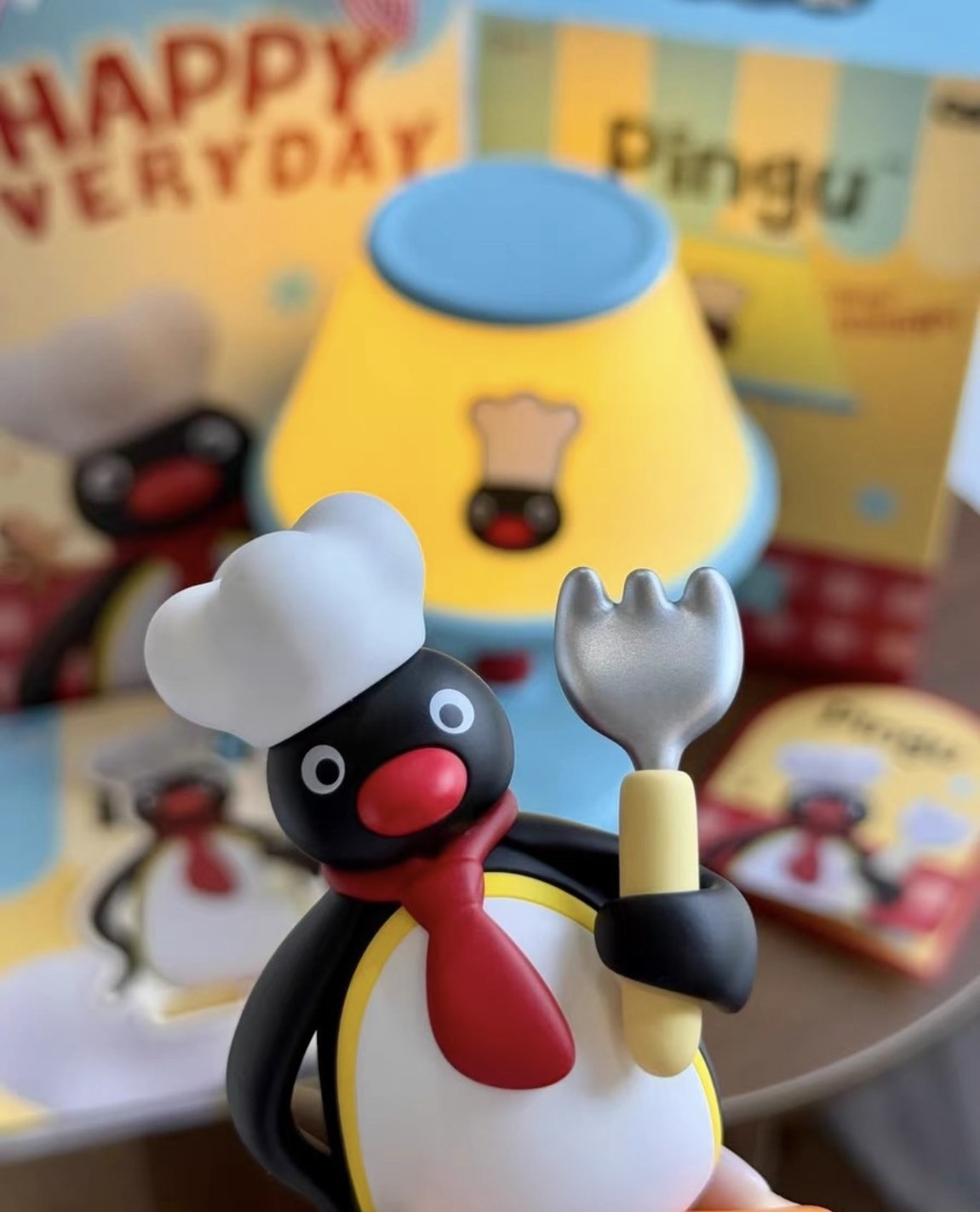 PINGU 企鵝家族 復古檯燈 公仔