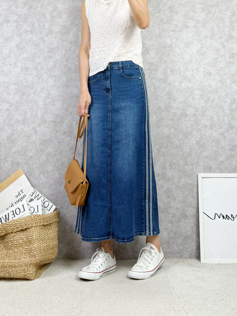 休閒到優雅都能輕鬆駕馭的牛仔裙