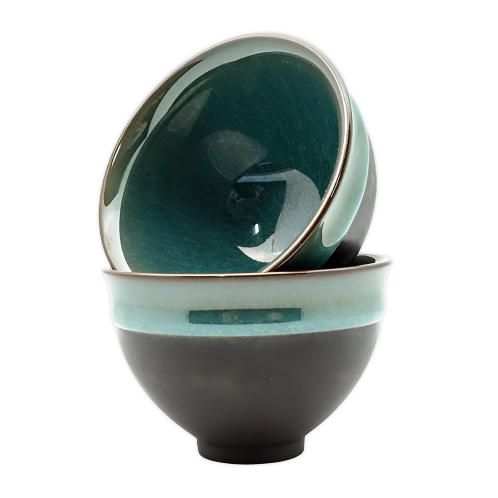 陶瓷半釉翠玉茶杯推薦｜手工質感茶具 品茗首選 送禮自用皆宜