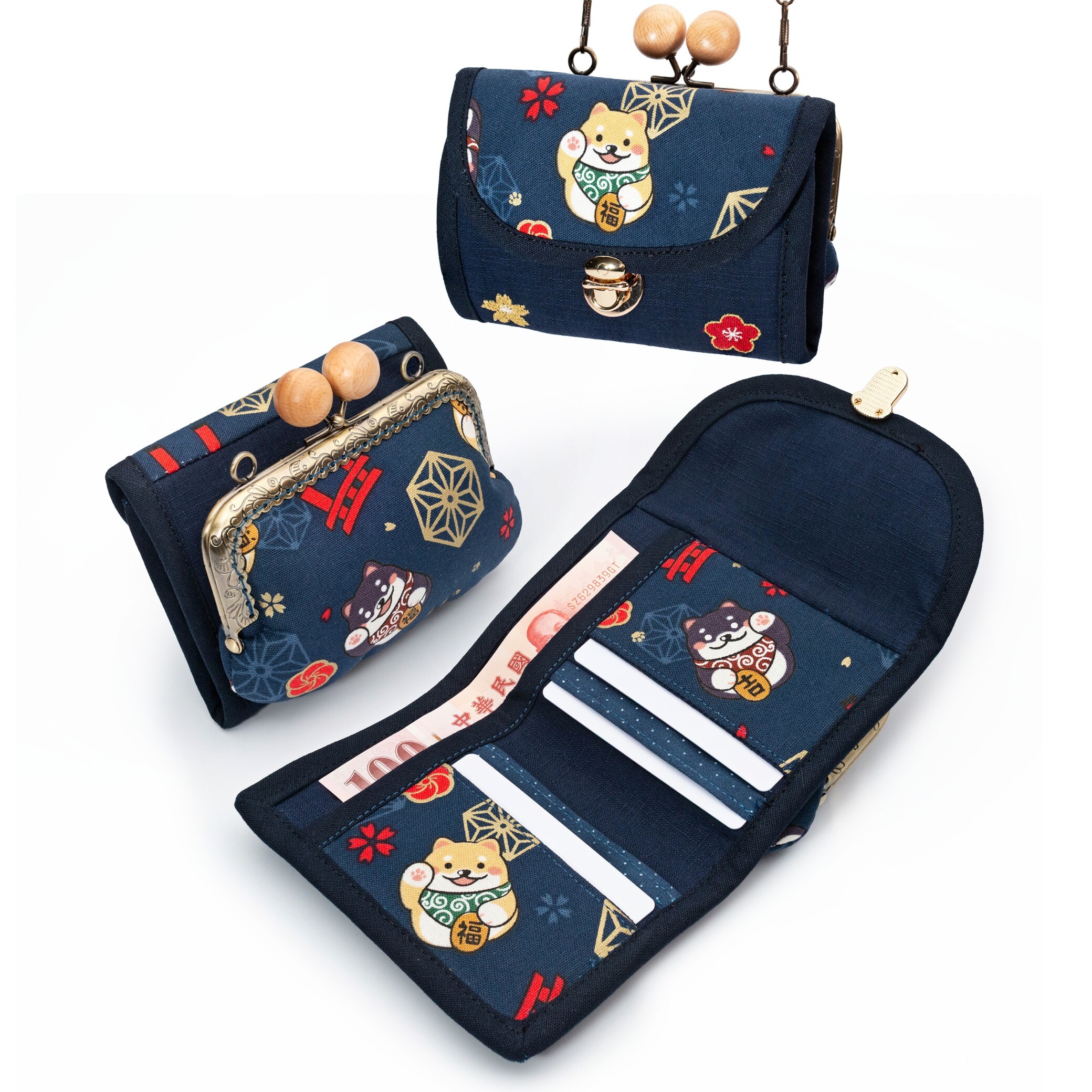 短夾口金零錢包【成品包】