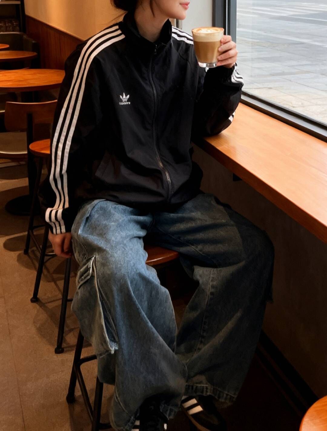 【PRE-ORDER】adidas Originals SOFT DENIM CARGO JOGGERS Women’s Cargo Sporty Loose Retro Jeans KC5813