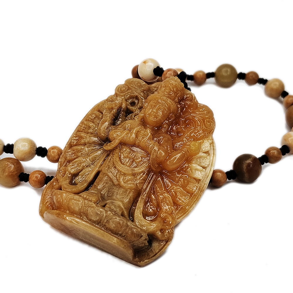 龍宮舍利{千手觀音 } 手工巧雕能量項鍊_A49【十方】155021