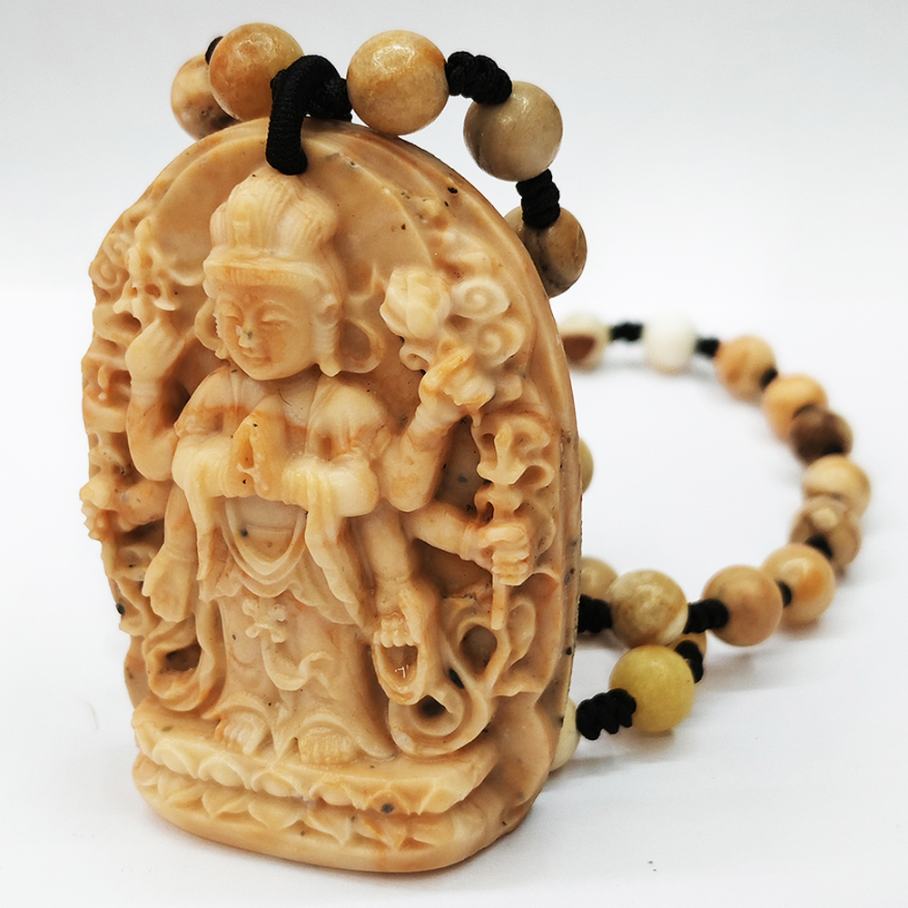 龍宮舍利{準提佛母} 手工巧雕能量項鍊_A49【十方】155024