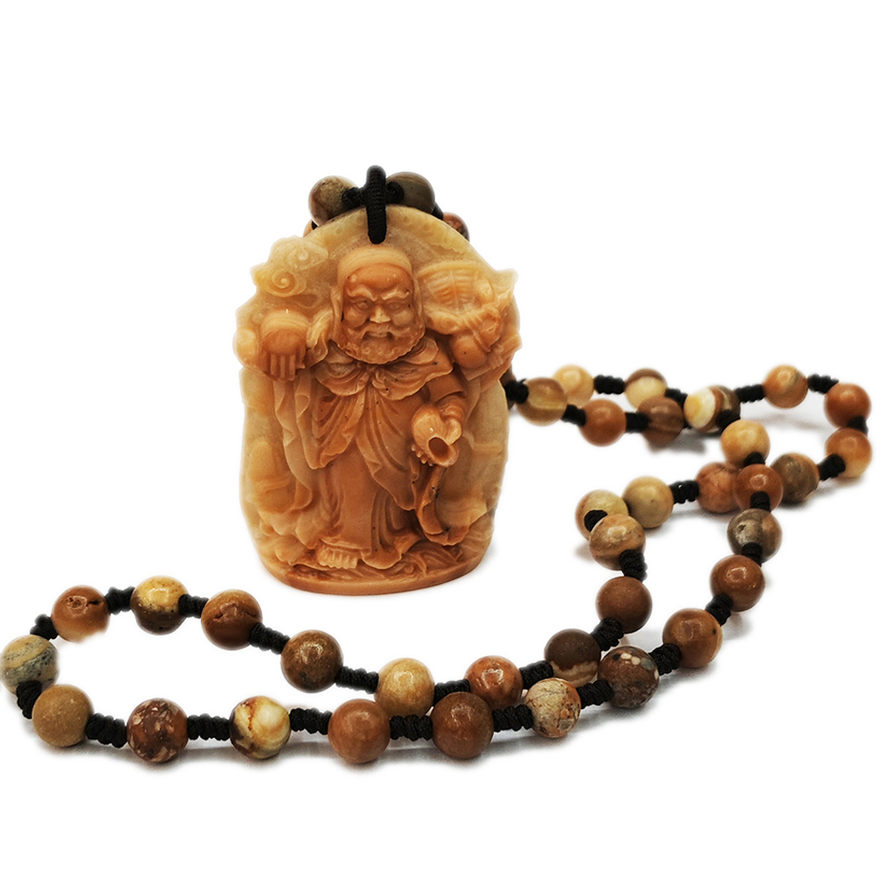 龍宮舍利{達摩祖師} 手工巧雕能量項鍊_A49【十方】155026