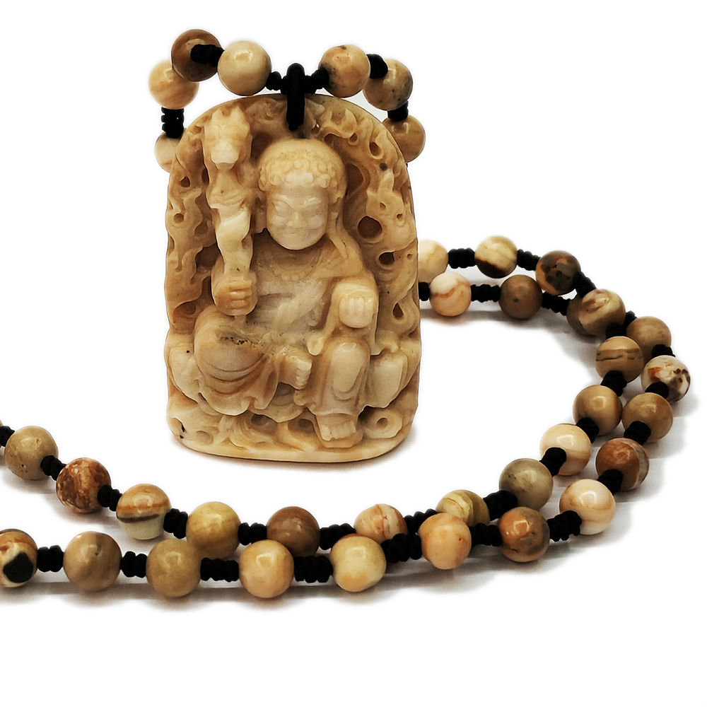 龍宮舍利{不動明王} 手工巧雕能量項鍊_A49【十方】155027