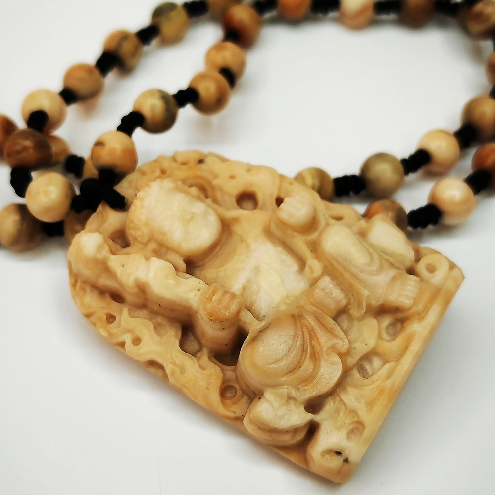 龍宮舍利{不動明王} 手工巧雕能量項鍊_A49【十方】155027