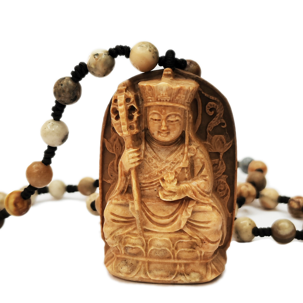 龍宮舍利{地藏王菩薩} 手工巧雕能量項鍊_A49【十方】155028