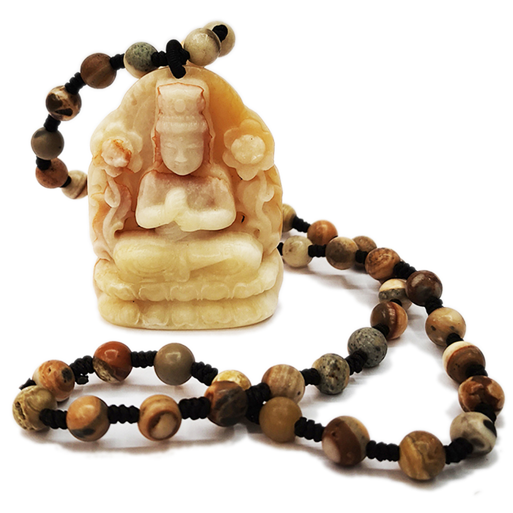 龍宮舍利{大日如來 } 手工巧雕能量項鍊_A49【十方】155029