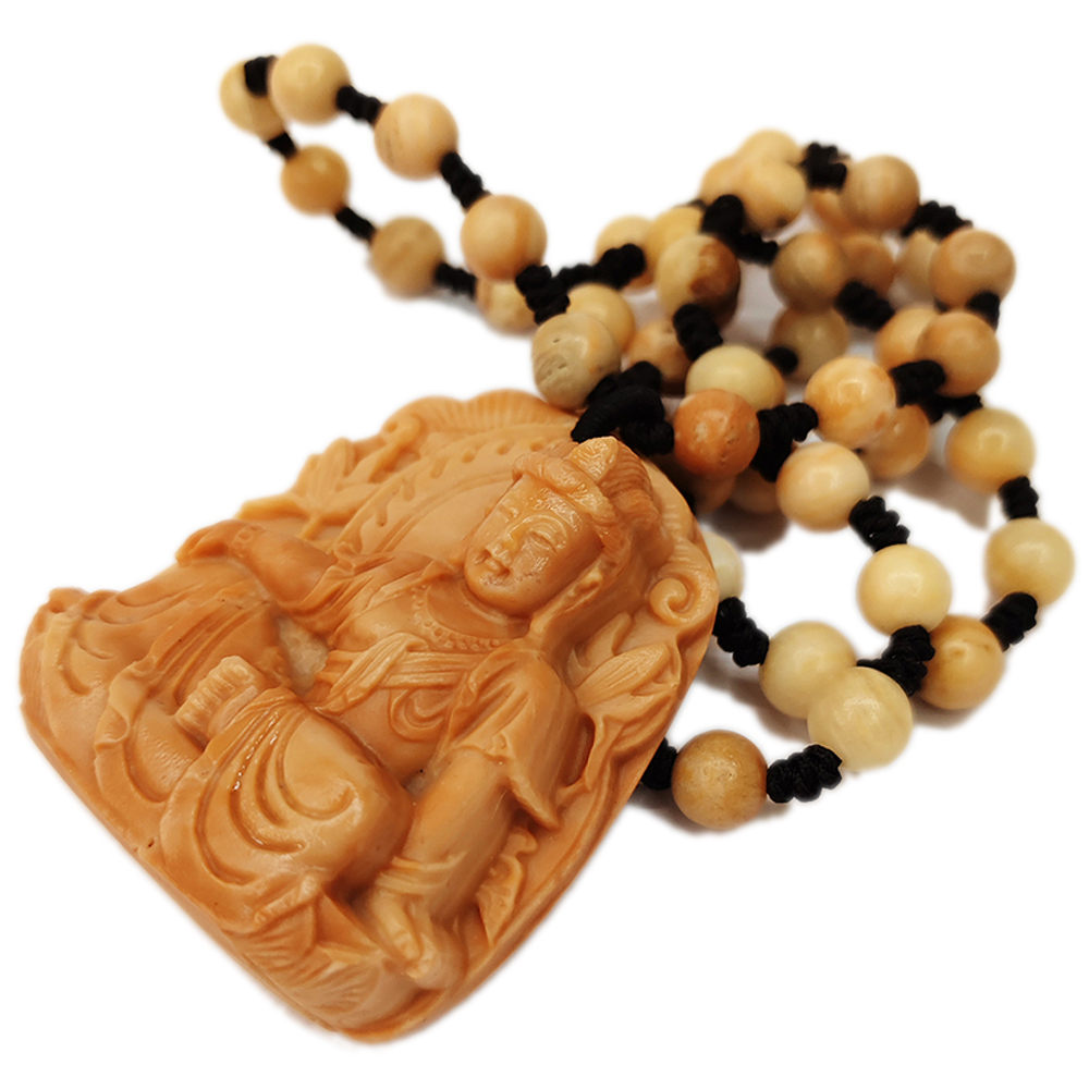 龍宮舍利{觀自在菩薩 } 手工巧雕能量項鍊_A49【十方】155031