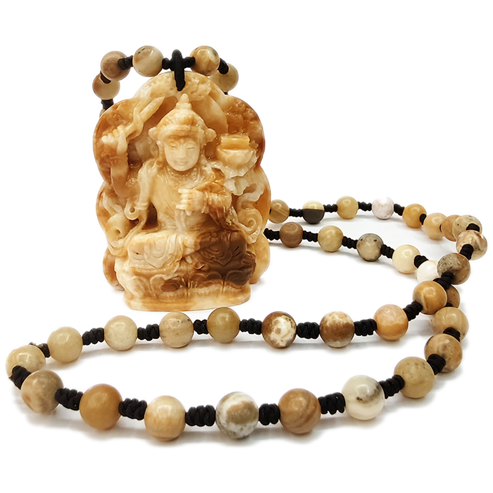 龍宮舍利{文殊師利菩薩 } 手工巧雕能量項鍊_A49【十方】155033