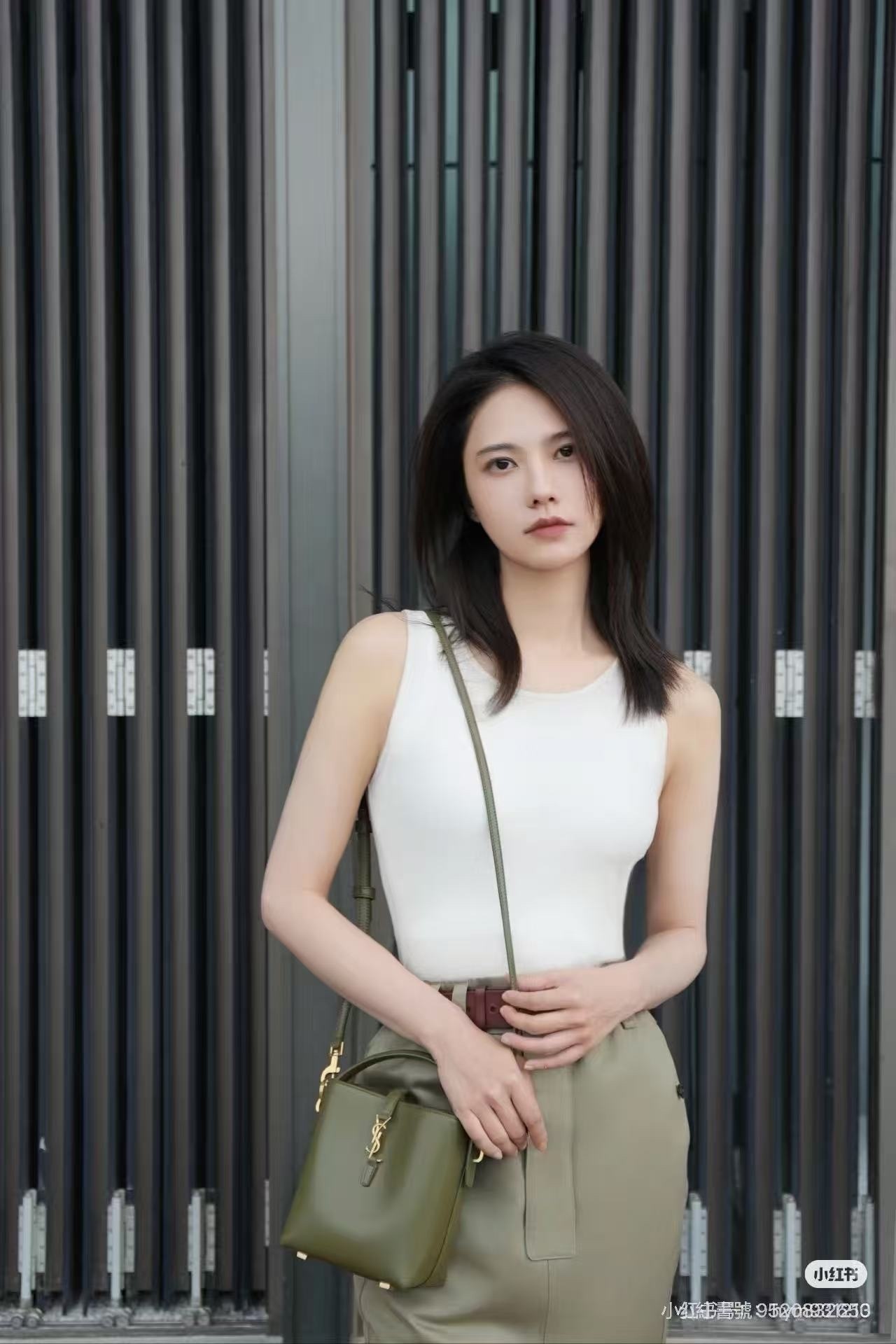 YSL MINI水桶補貨橄欖綠 -T