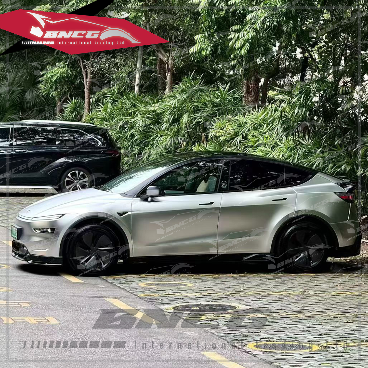 特斯拉 Tesla Juniper Y 改裝 塑料 亮黑 PP 空力套件 YOFER款 前導流 後導流 側裙 尾翼