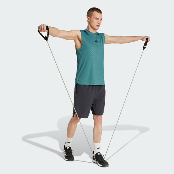 Adidas 愛迪達 Power 3s Tank JX8985 男 背心 運動背心 訓練 吸濕排汗 綠 亞版