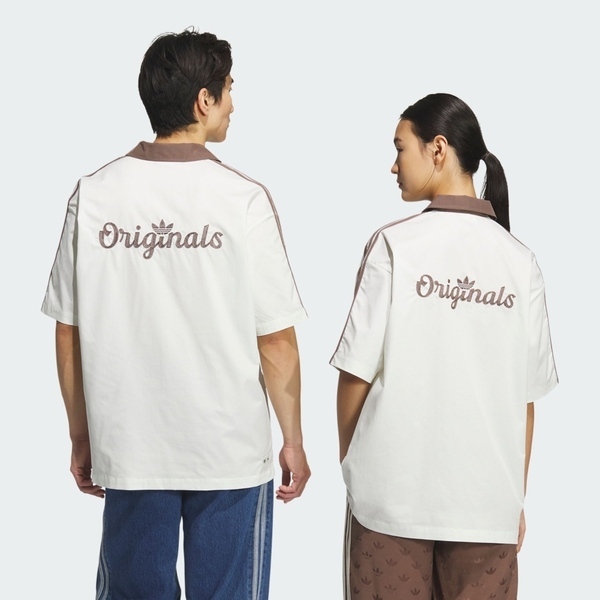 Adidas 愛迪達 U Bowling Tee KG6690 男女 襯衫 短袖上衣 迪士尼 101忠狗 米棕 亞版