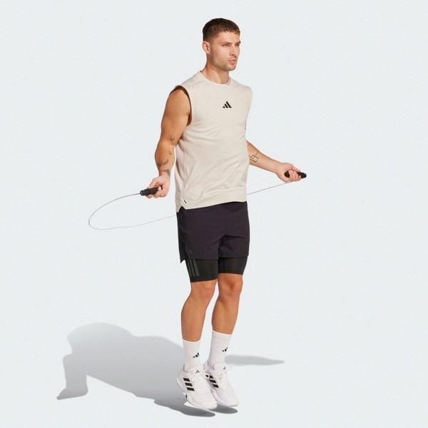 Adidas 愛迪達 Power 3s Tank JM3188 男 背心 運動背心 吸濕排汗 米 亞版