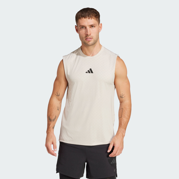 Adidas 愛迪達 Power 3s Tank JM3188 男 背心 運動背心 吸濕排汗 米 亞版