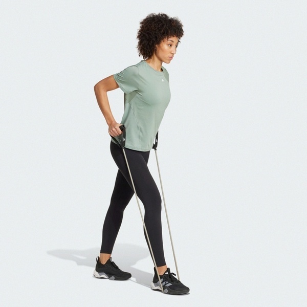 Adidas 愛迪達 Wtr D4t T JC9821 女 T恤 運動上衣 休閒短袖 吸濕排汗 綠 亞版